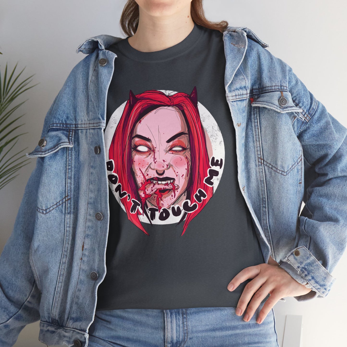 Don't Touch Me Unisex Heavy Cotton Tee