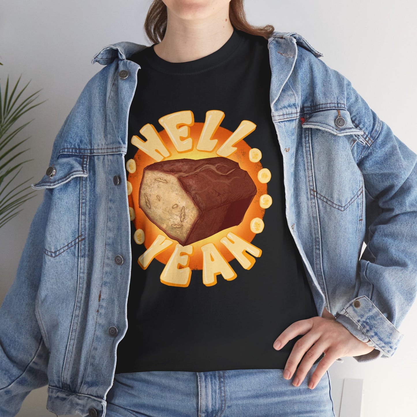 Banana Bread At Work Unisex Heavy Cotton Tee