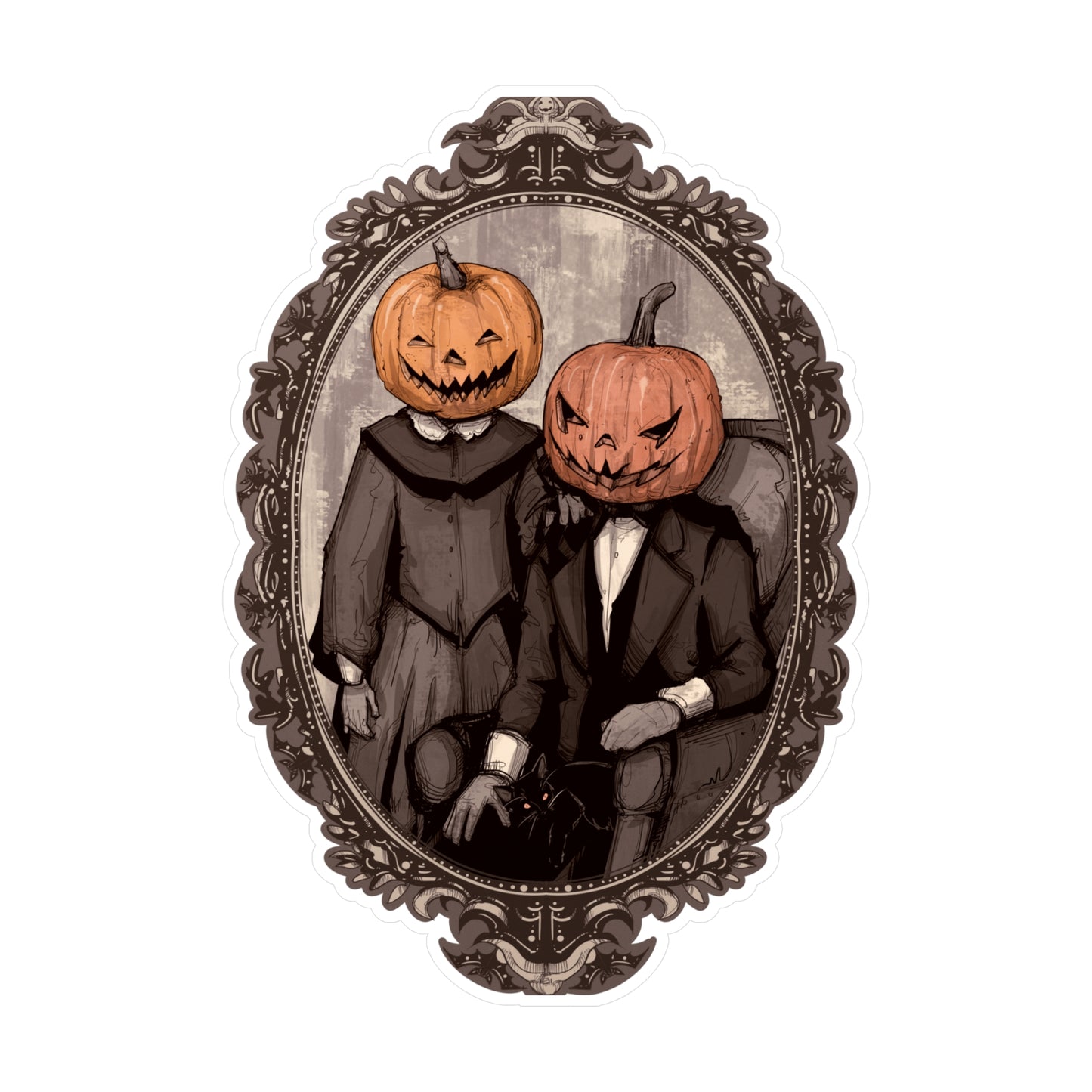 Victorian Halloween Kiss-Cut Vinyl Decal