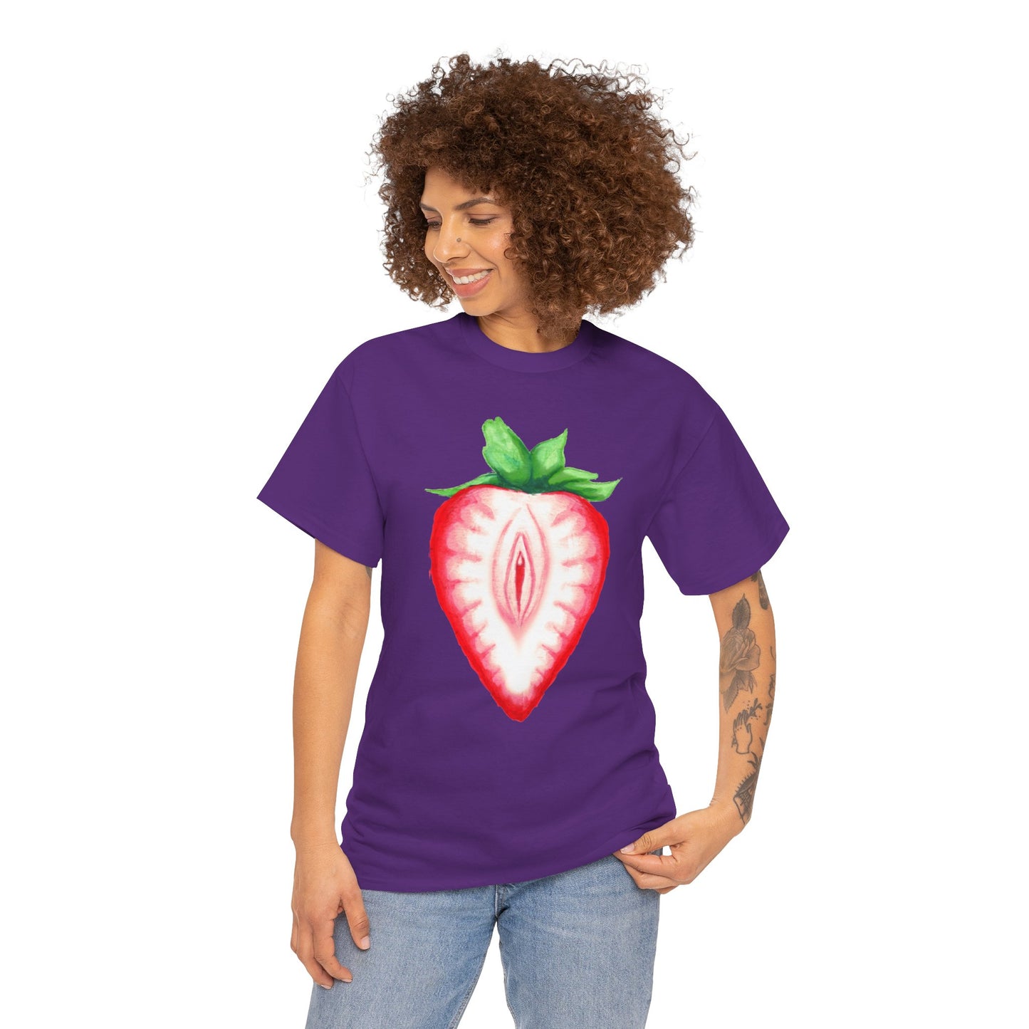 Juicy Strawberry Unisex Heavy Cotton Tee