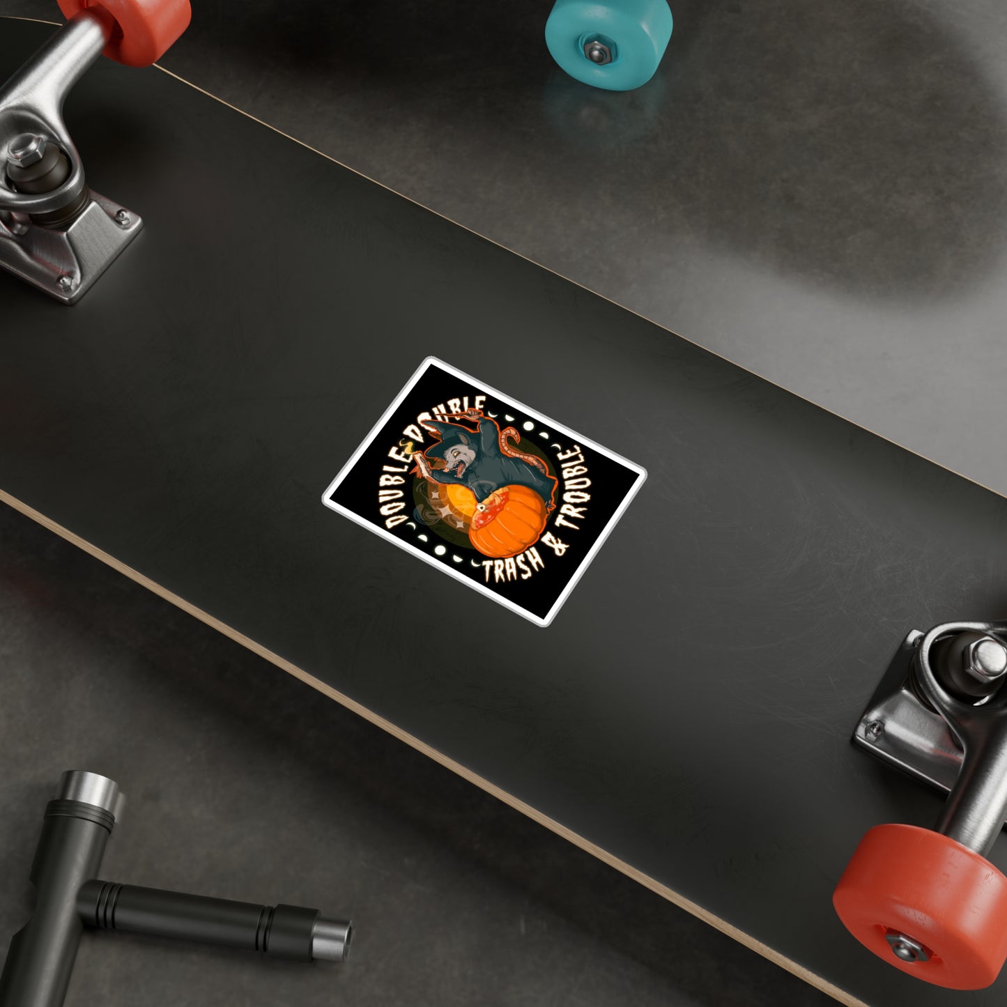Opossum Witch Kiss-Cut Vinyl Decal