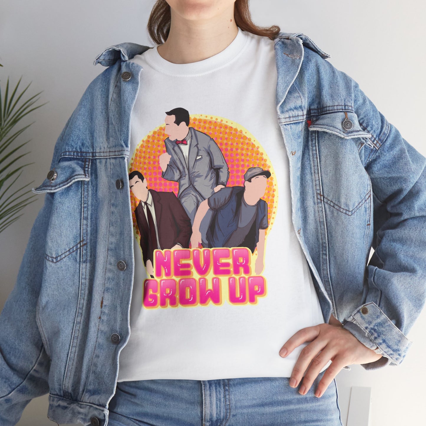 Never Grow Up Unisex Heavy Cotton Tee