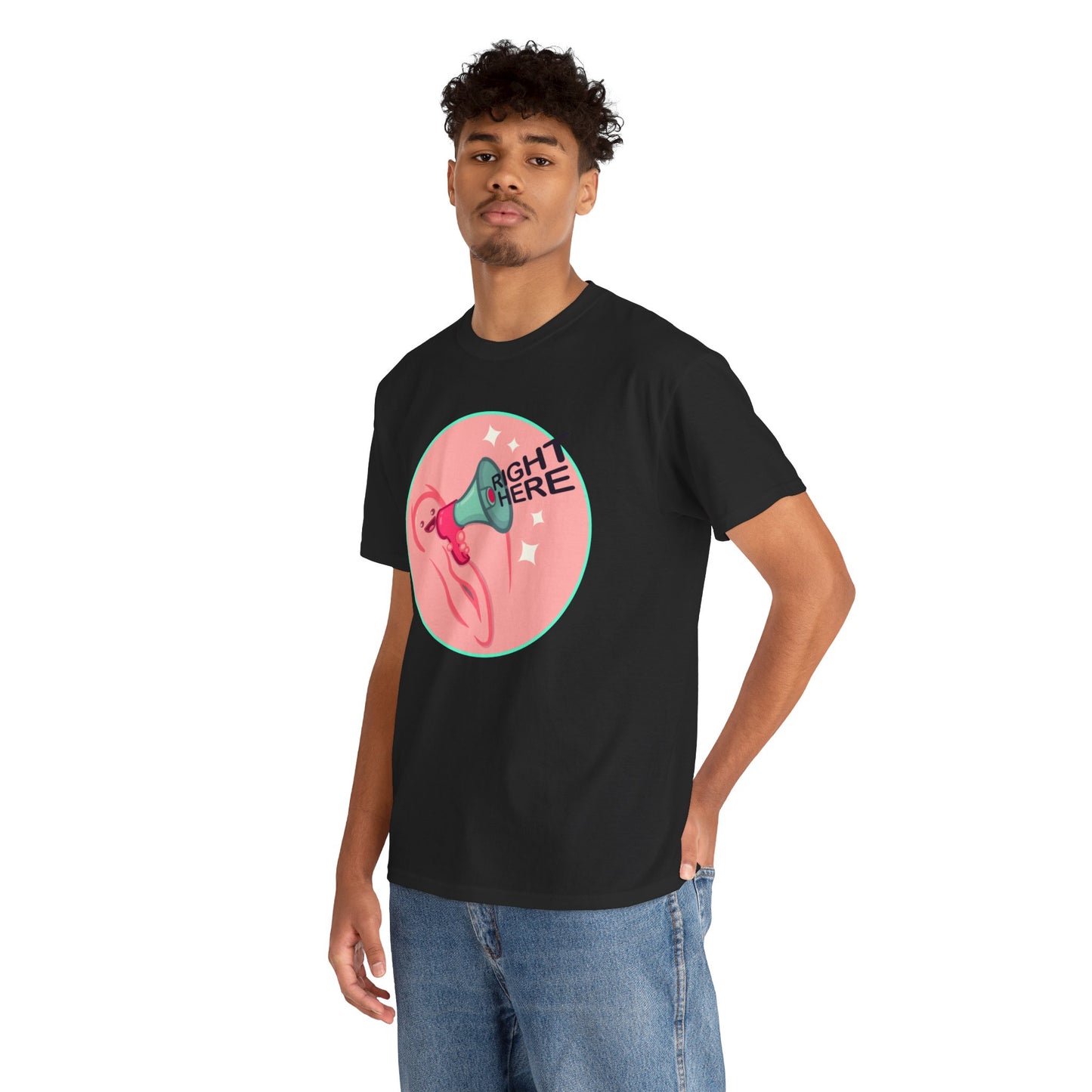 Right Here Unisex Heavy Cotton Tee