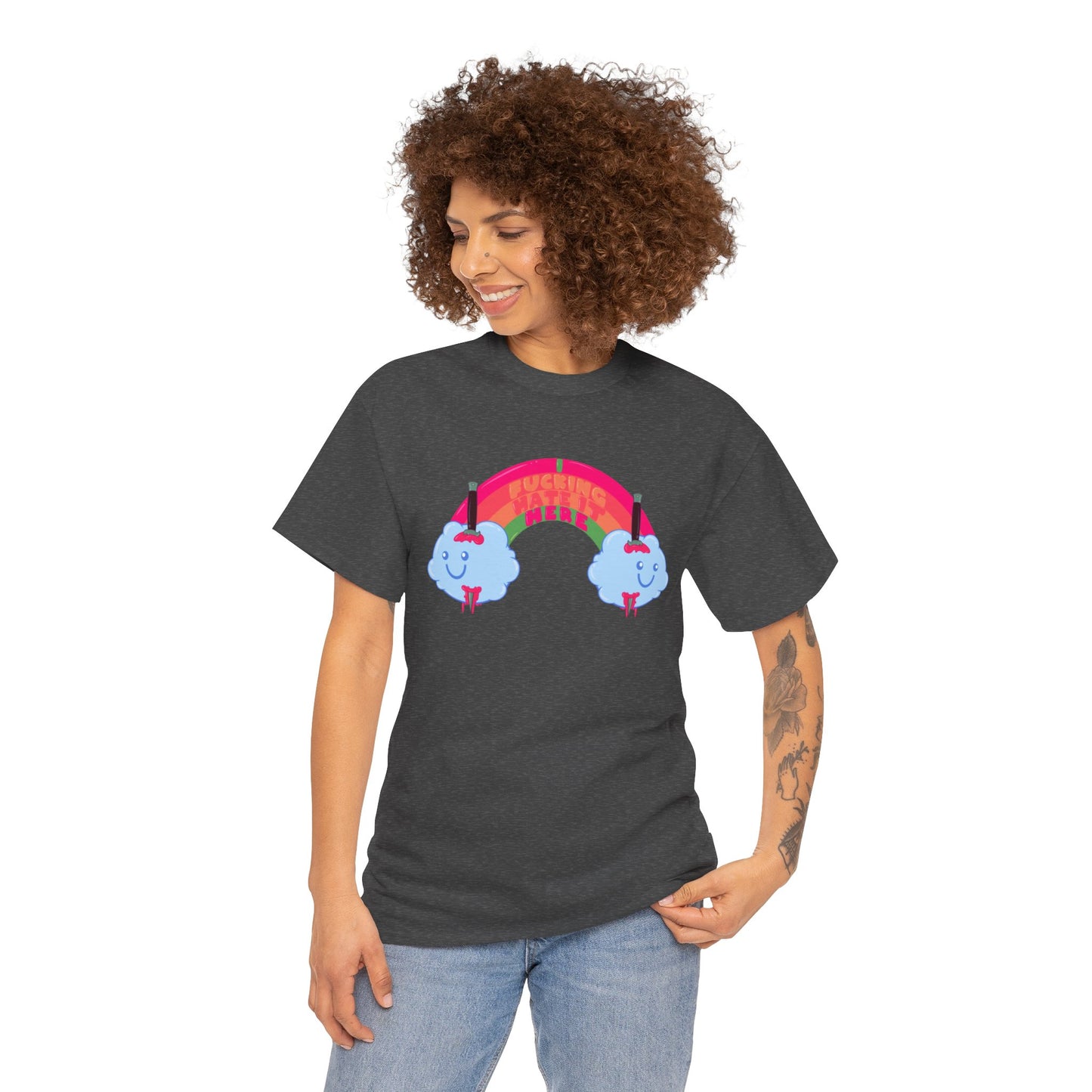 I Fucking Hate It Here Unisex Heavy Cotton Tee