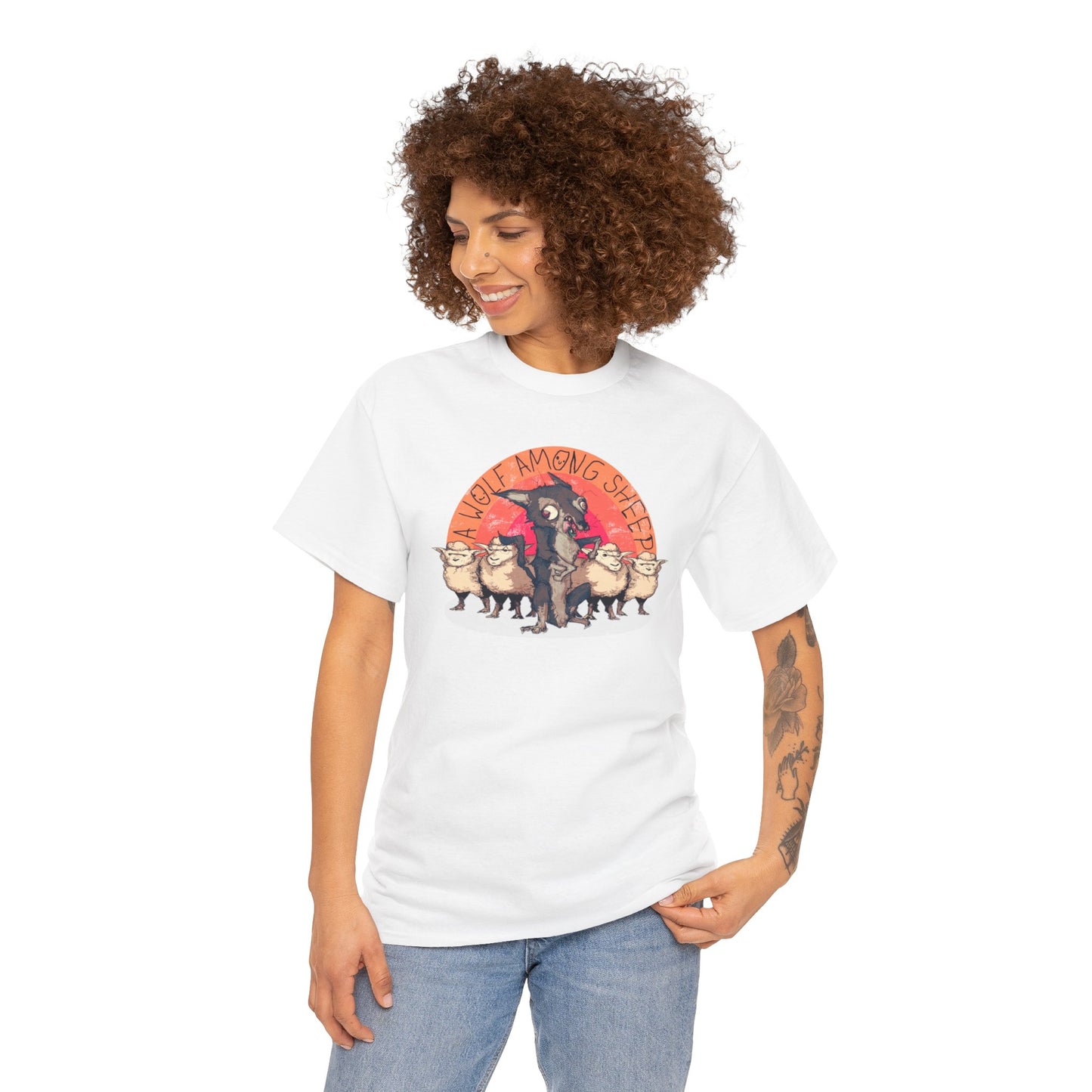 A Wolf Among Sheep Unisex Heavy Cotton Tee