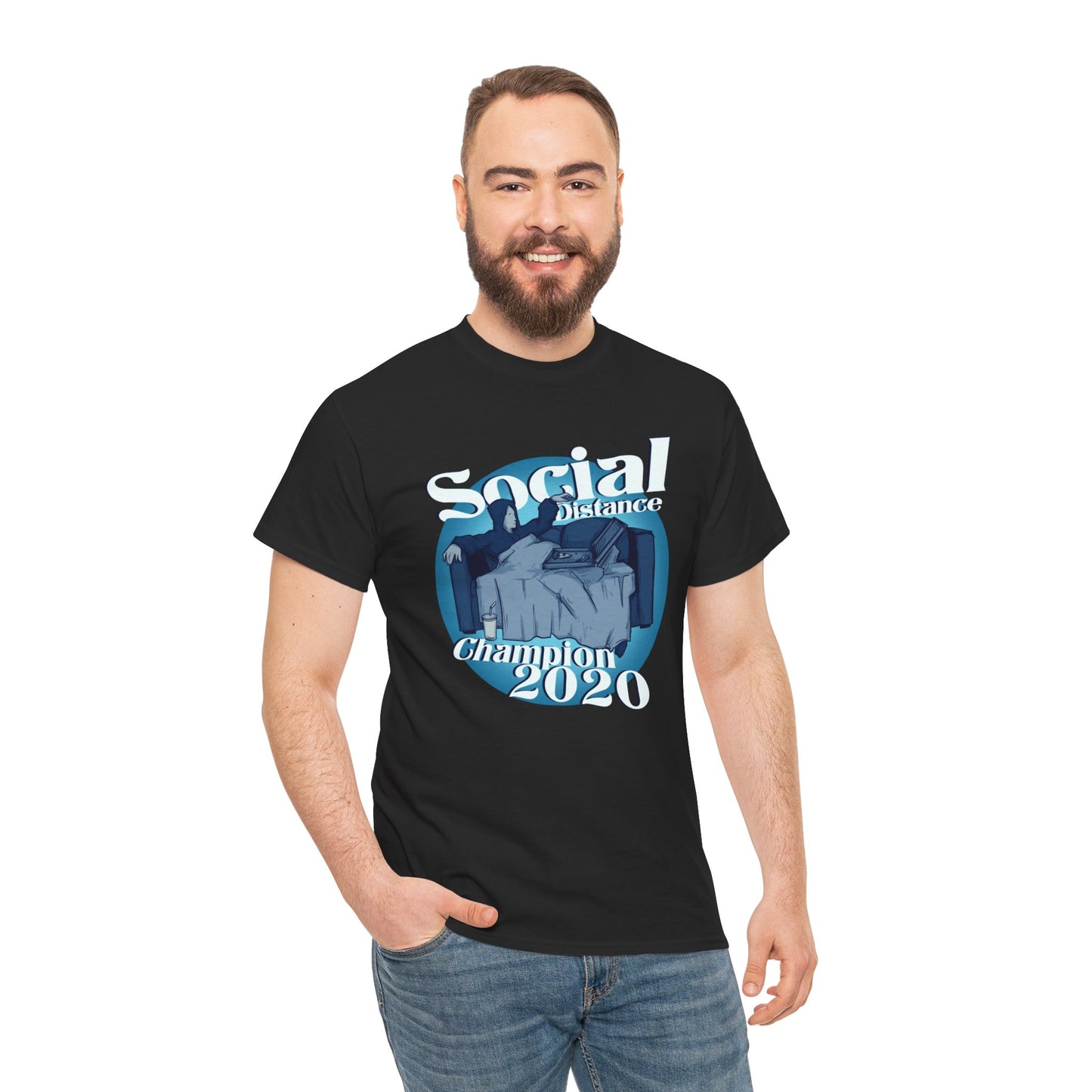 Social Distance Champion Unisex Heavy Cotton Tee