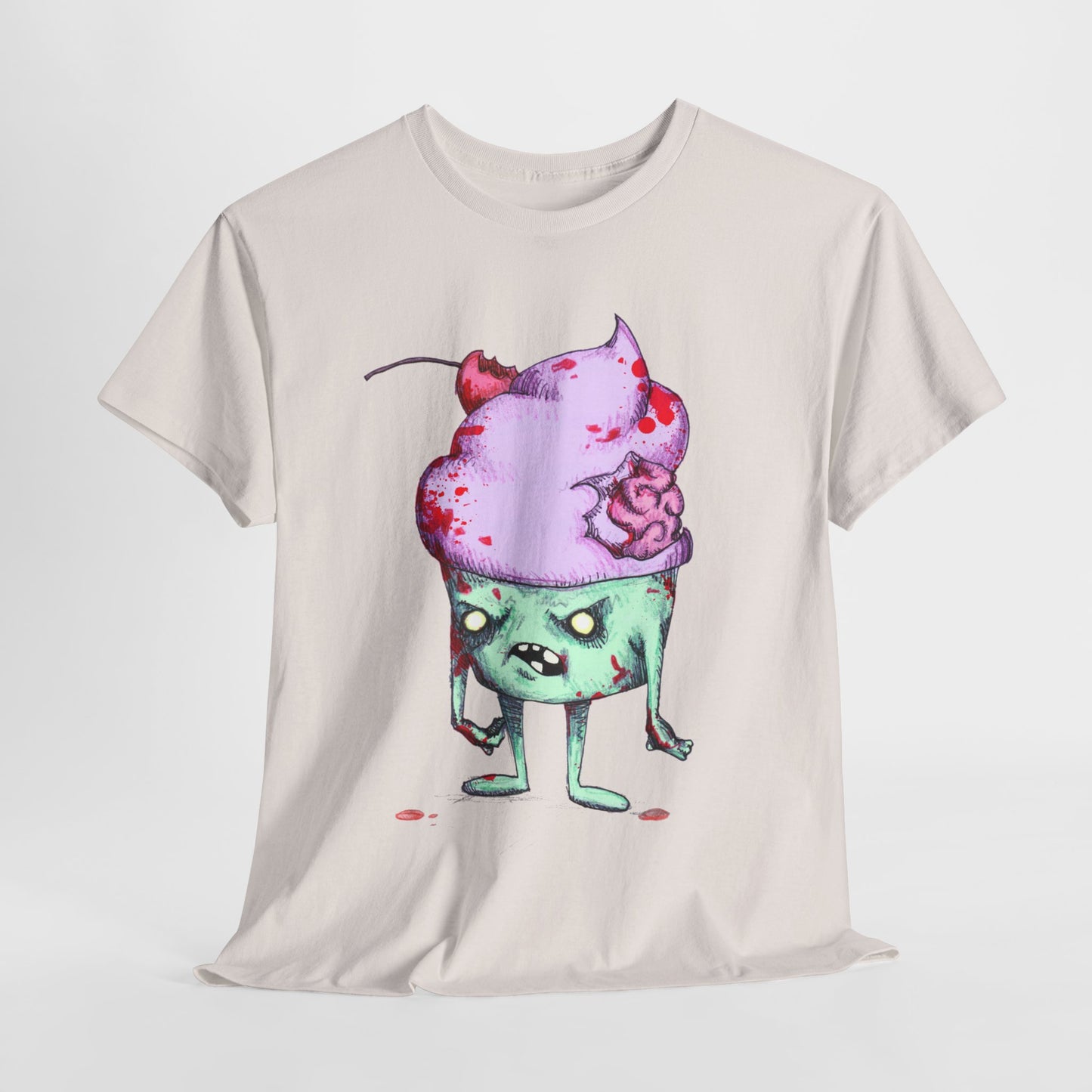 Zombie Cupcake Unisex Heavy Cotton Tee