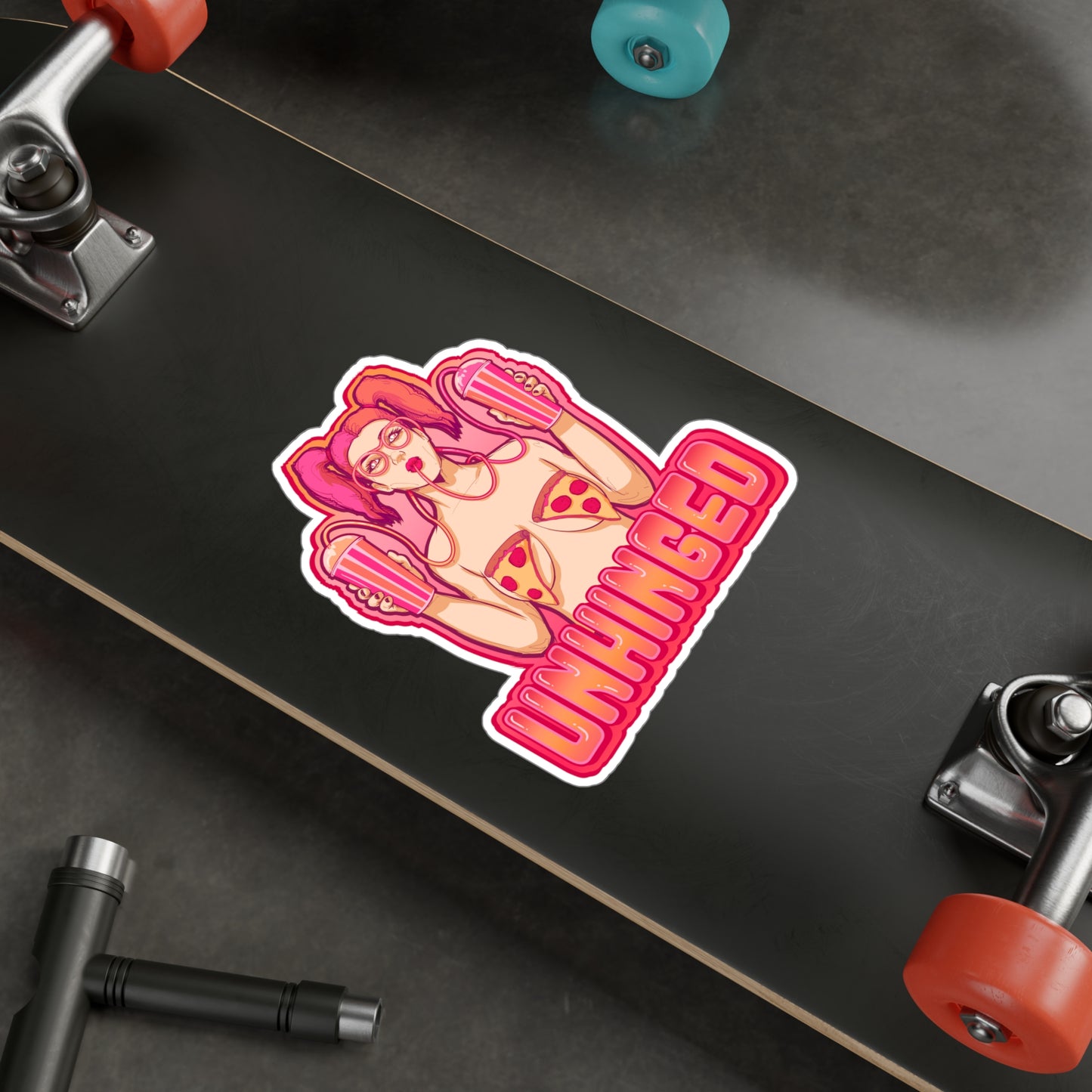 Unhinged Kiss-Cut Vinyl Decal