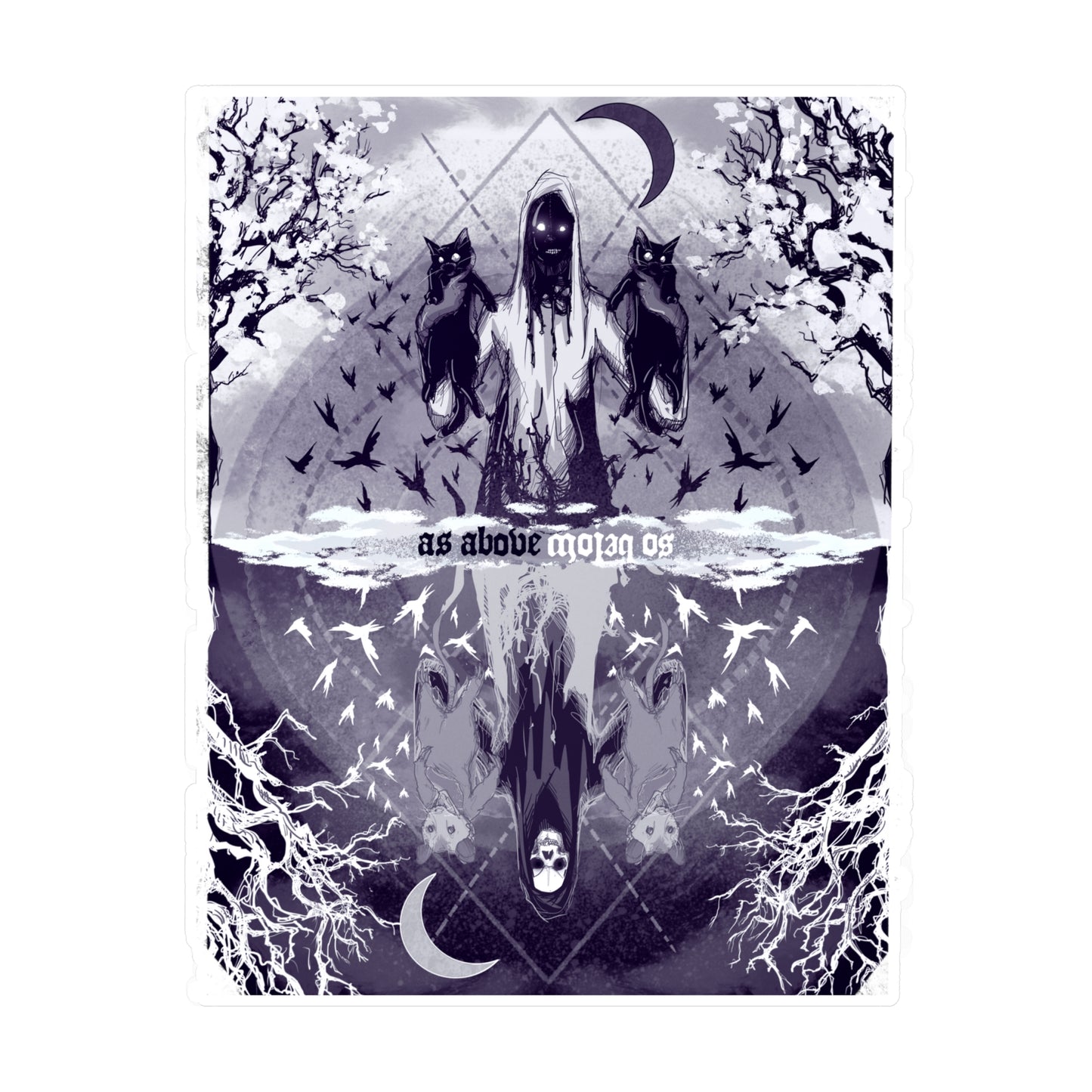 As Above So Below Kiss-Cut Vinyl Decal