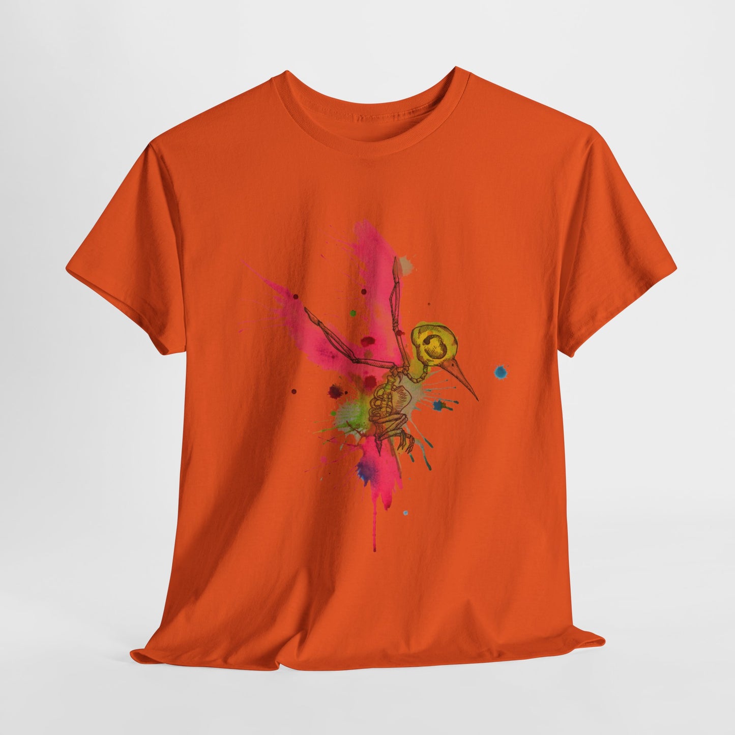 Hummingbird Skeleton Unisex Heavy Cotton Tee
