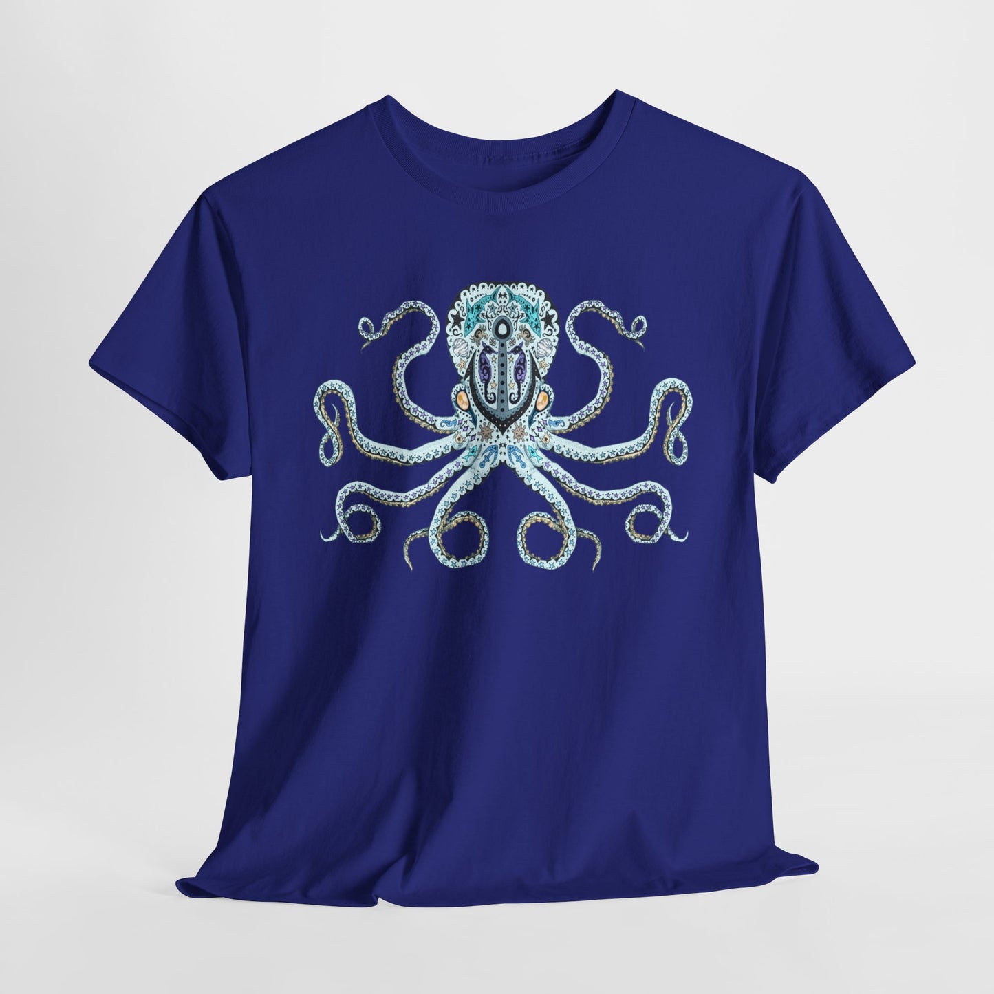 Octopus Sugar Skull Unisex Heavy Cotton Tee