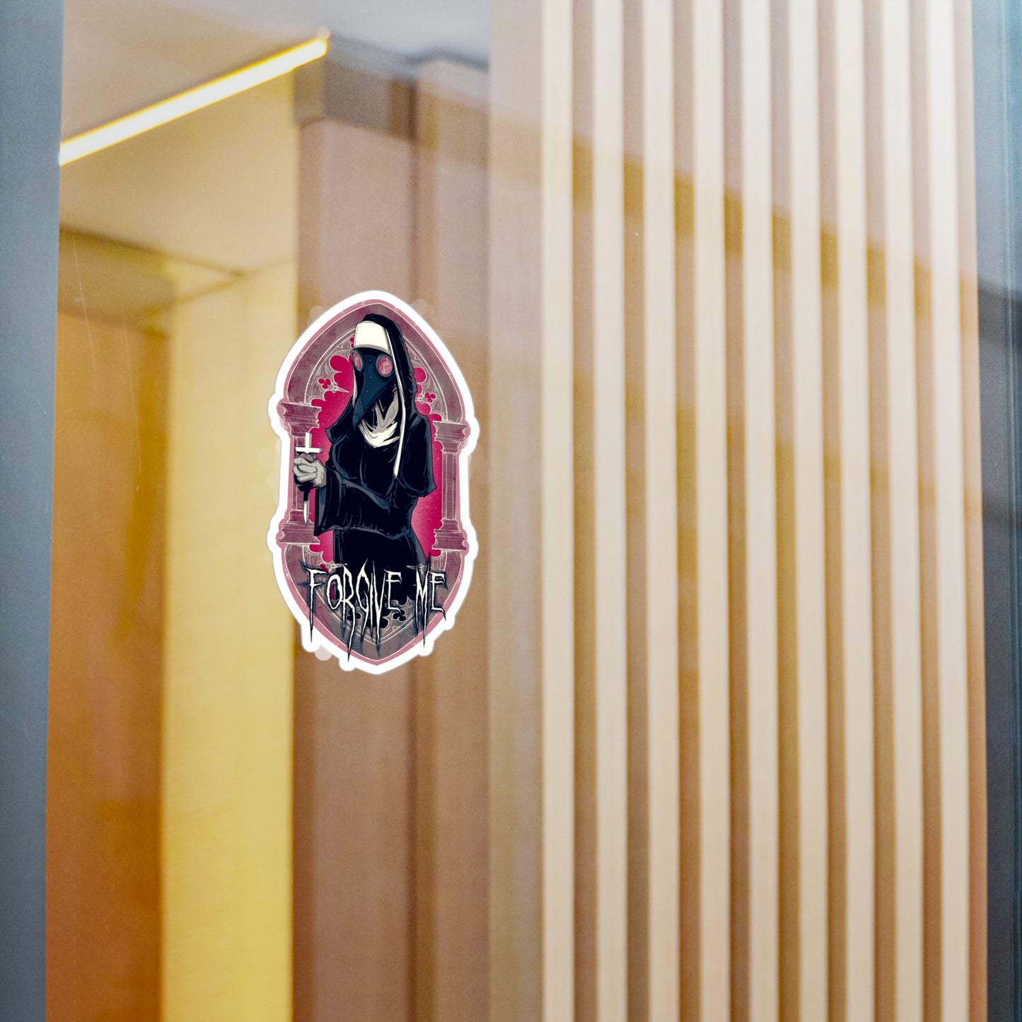 Forgive Me Kiss-Cut Vinyl Decal