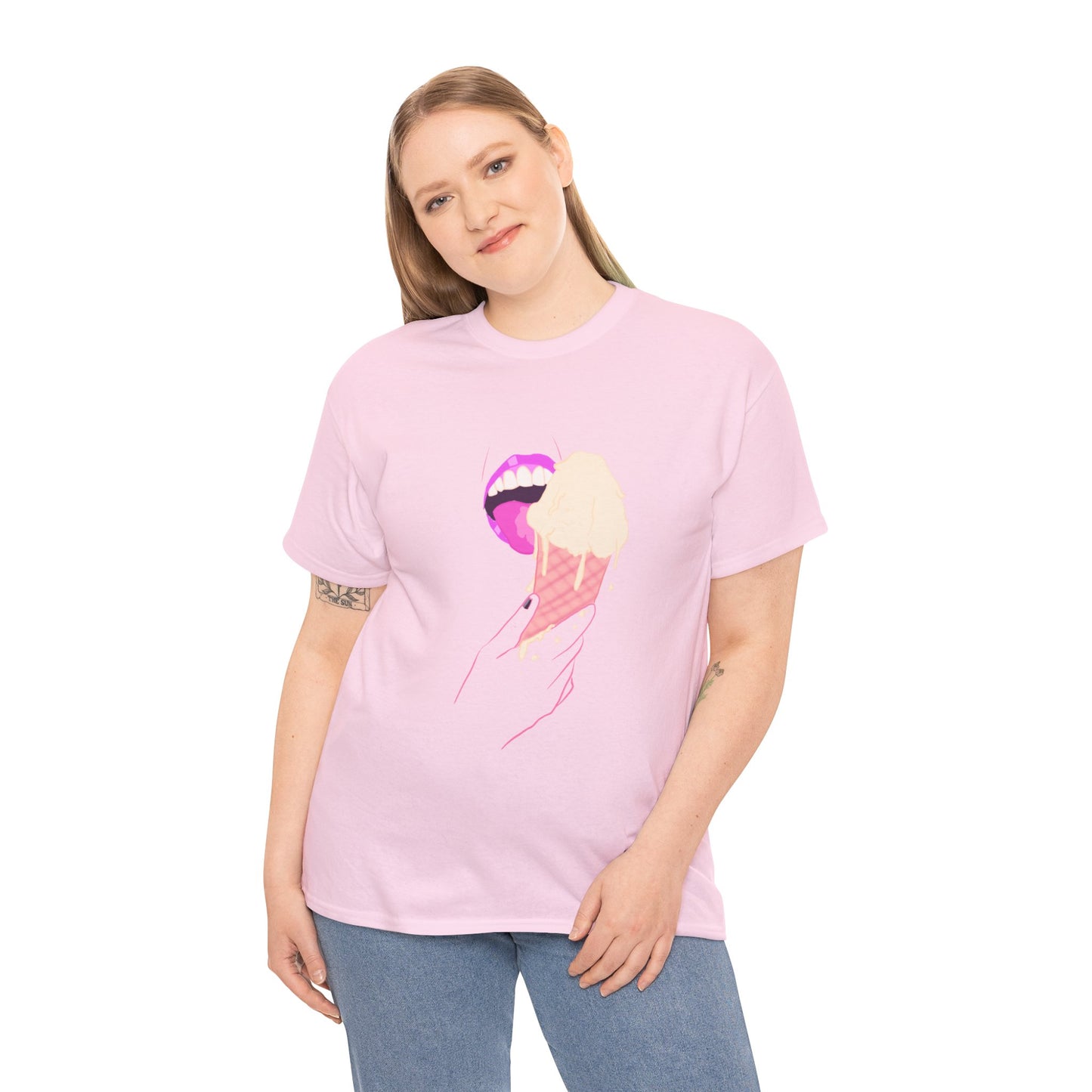 Ice Cream Peen Unisex Heavy Cotton Tee
