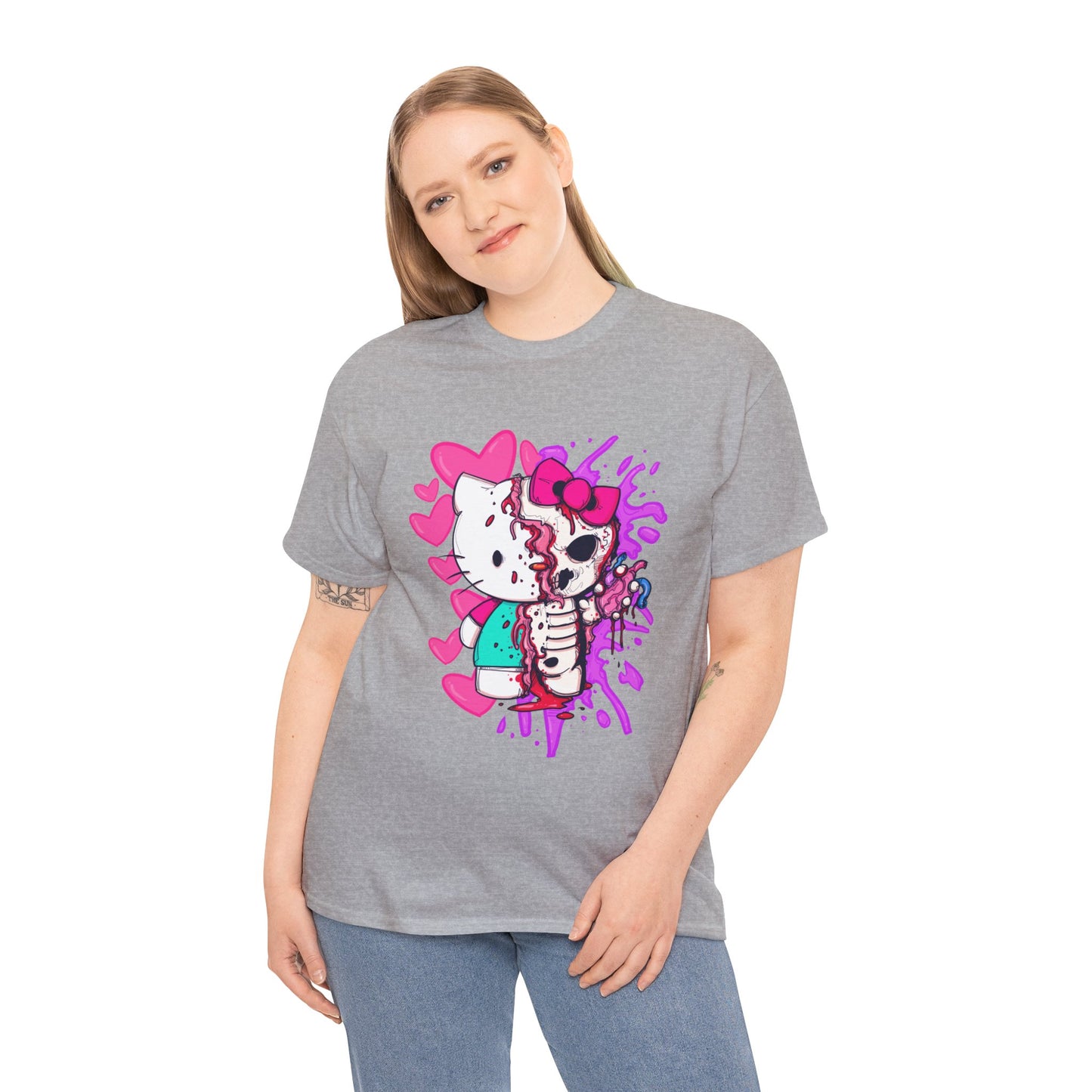 Zombie Kitty Unisex Heavy Cotton Patreon Tee