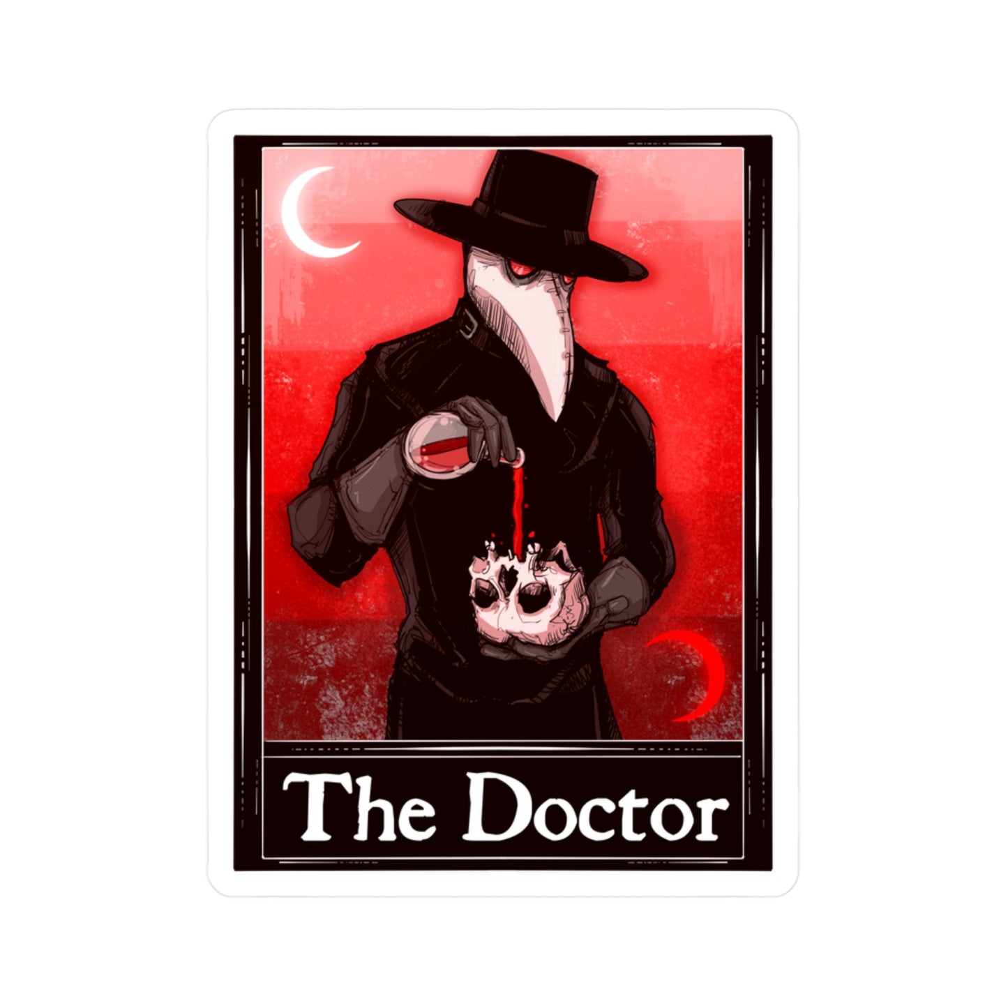 The Doctor Tarot Kiss-Cut Vinyl Decal