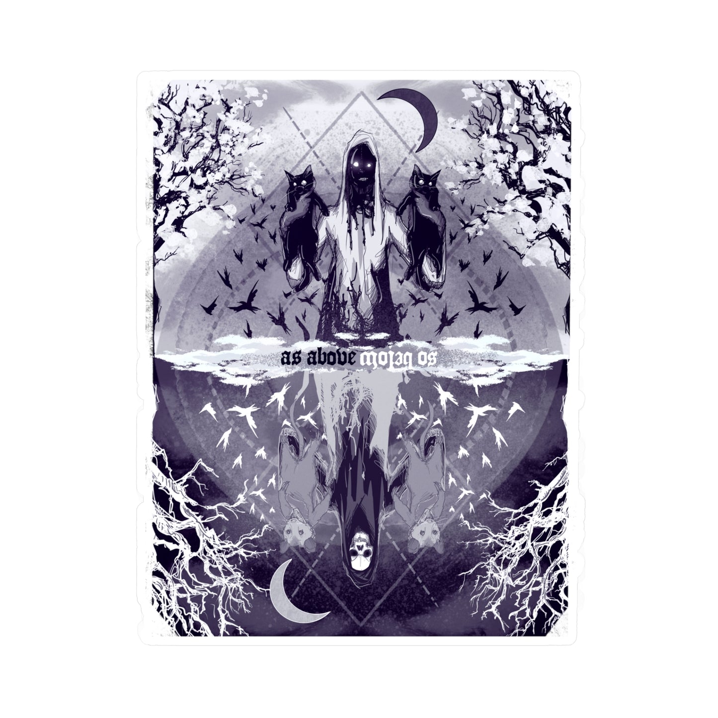 As Above So Below Kiss-Cut Vinyl Decal