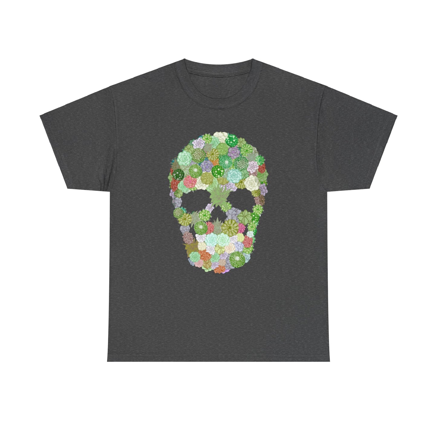 Succulent Skull Unisex Heavy Cotton Tee