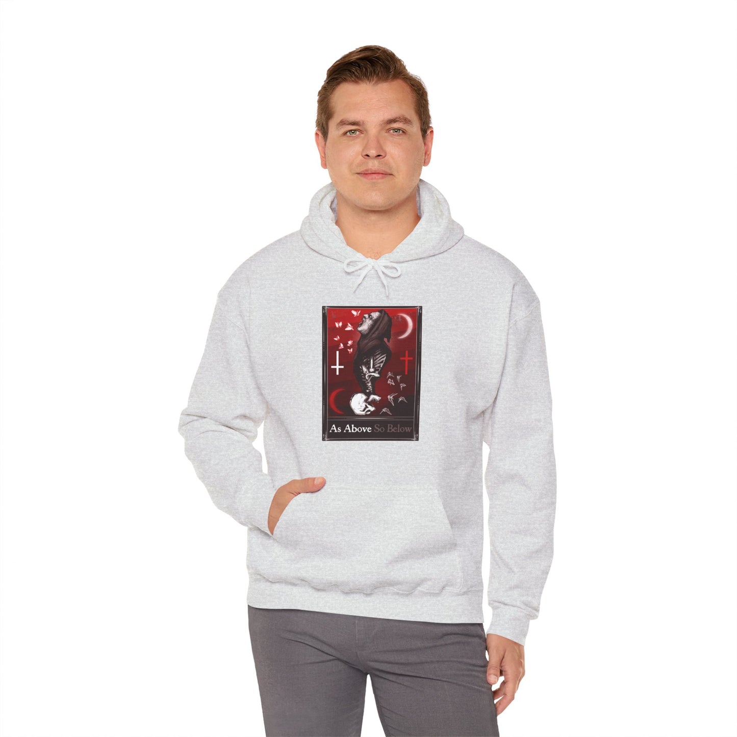 As Above So Below Tarot Unisex Heavy Blend Hooded Sweatshirt