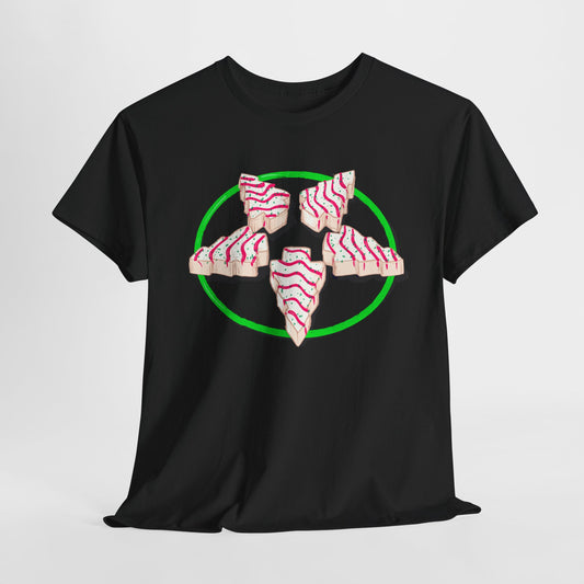Christmas Tree Pentagram Cake Unisex Heavy Cotton Tee