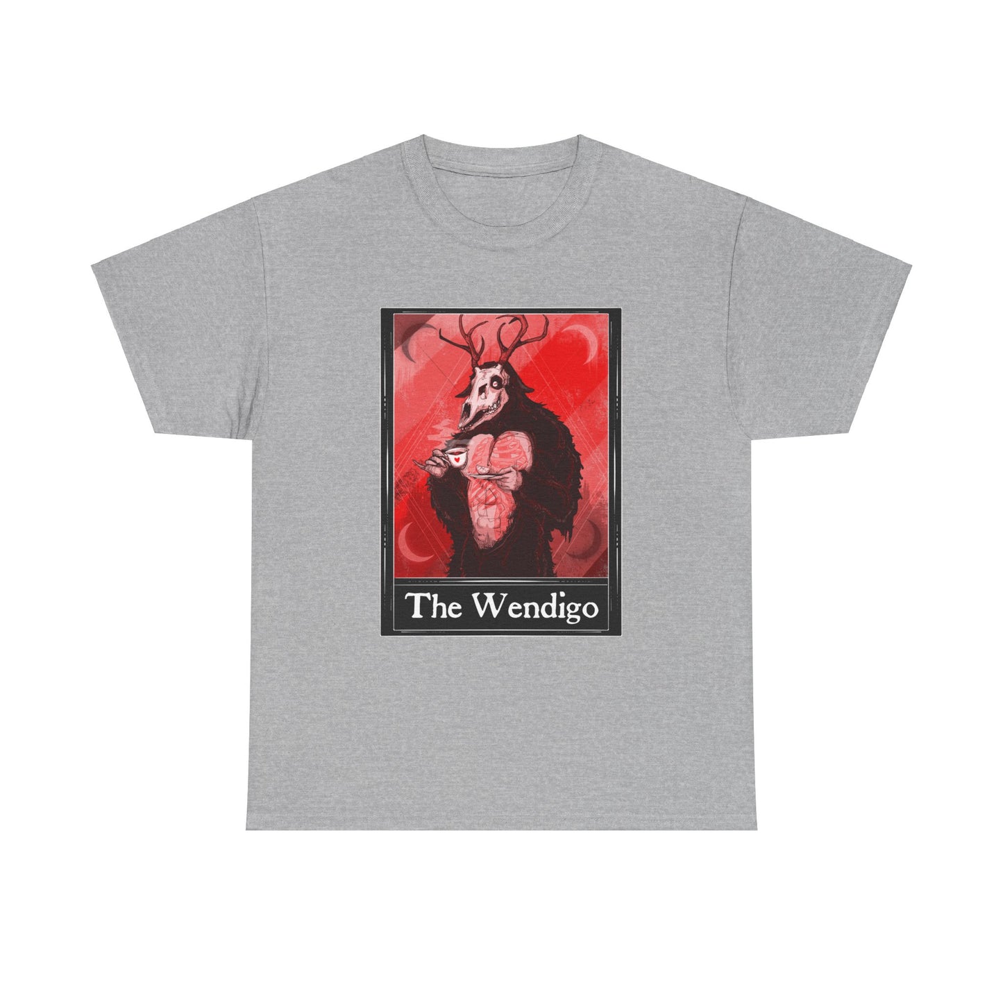 The Wendigo Tarot (Front & Back Print) Unisex Heavy Cotton Tee