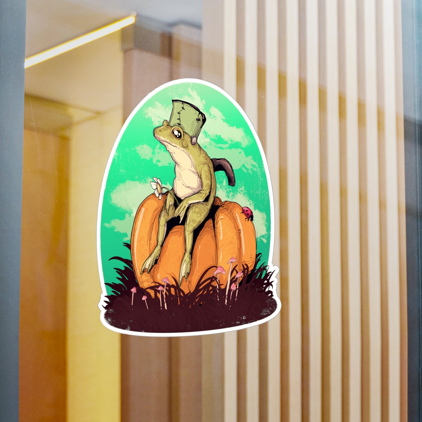 Frogenstein Kiss-Cut Vinyl Decal