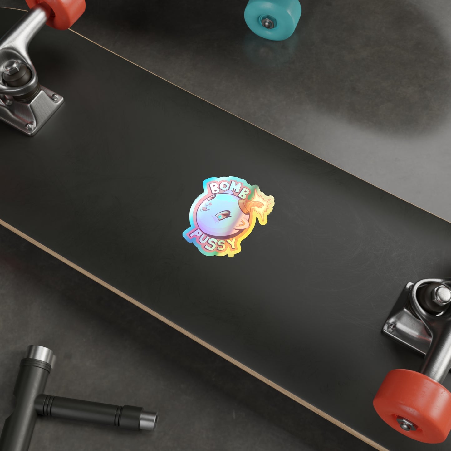 Bomb Pussy Holographic Die-cut Stickers