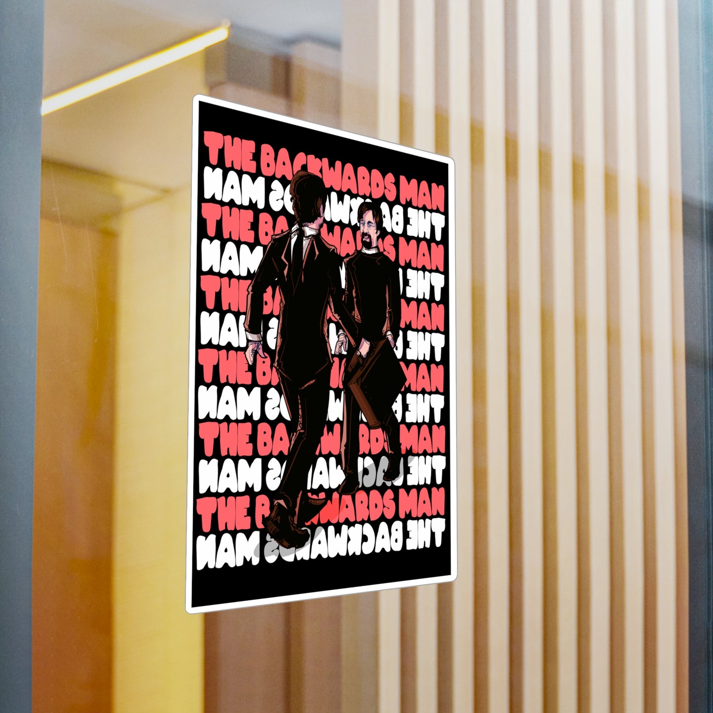 The Backwards Man Kiss-Cut Vinyl Decal