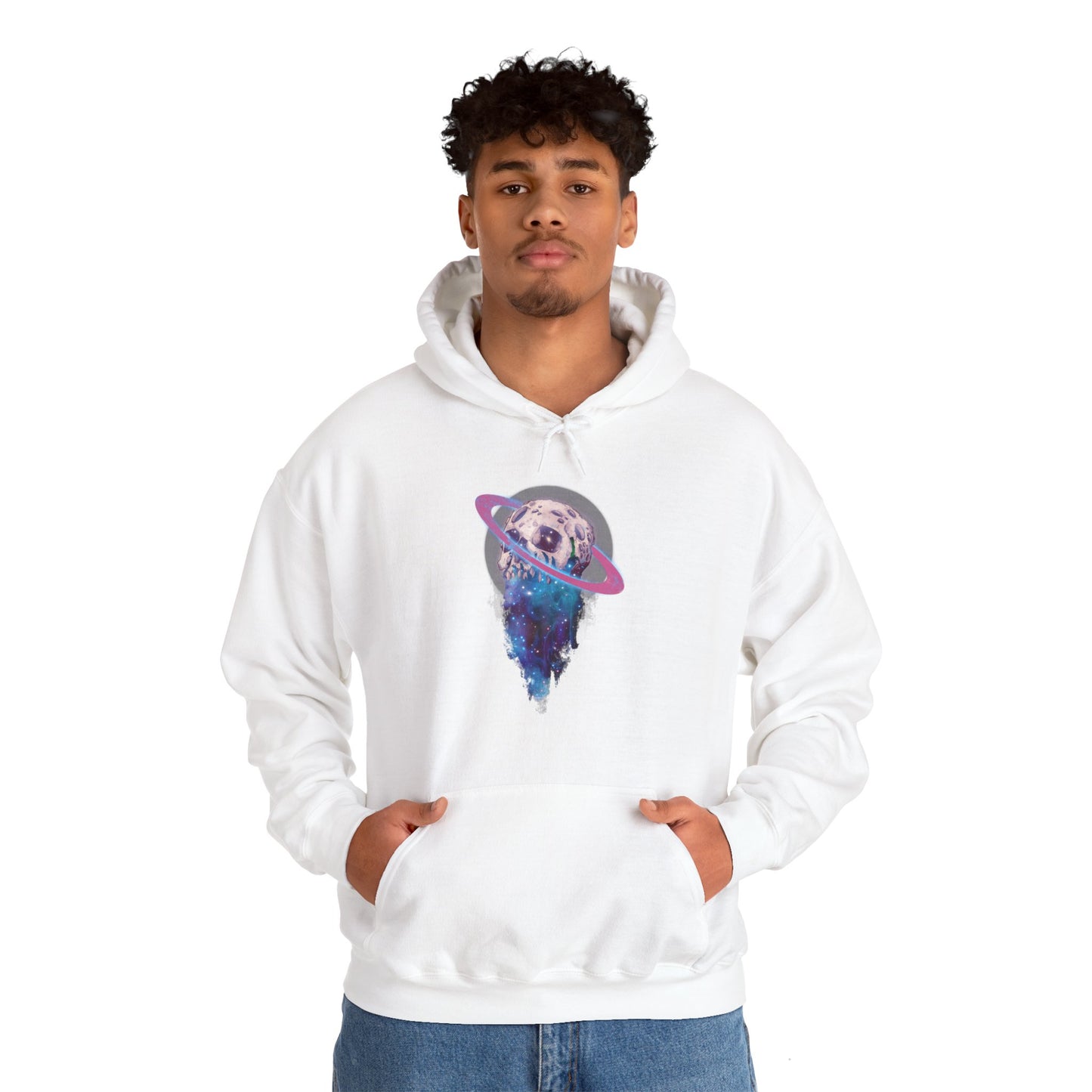 Elemental Skull Space Unisex Heavy Blend Hooded Sweatshirt