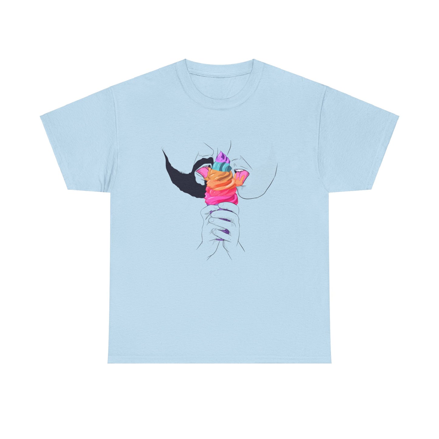 Gay Ice Cream Unisex Heavy Cotton Tee