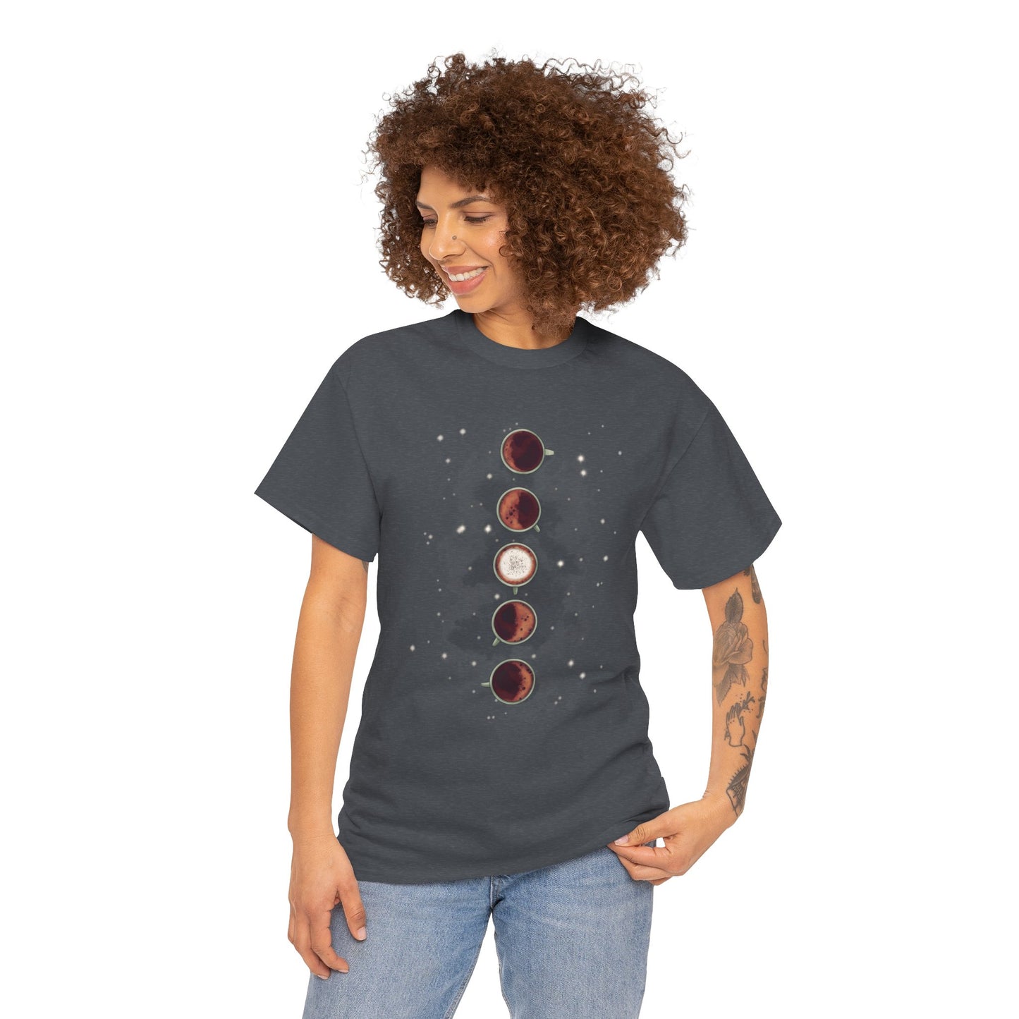 Lunar Coffee Unisex Heavy Cotton Tee