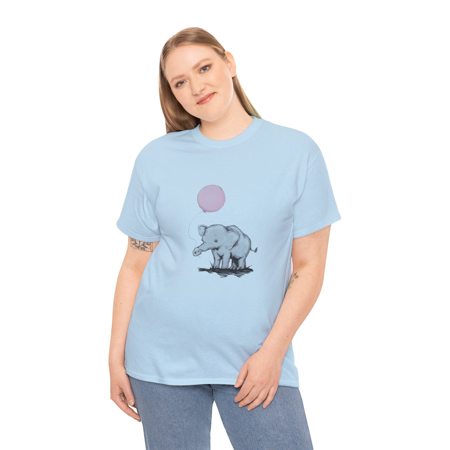 Baby Elephant Unisex Heavy Cotton Tee