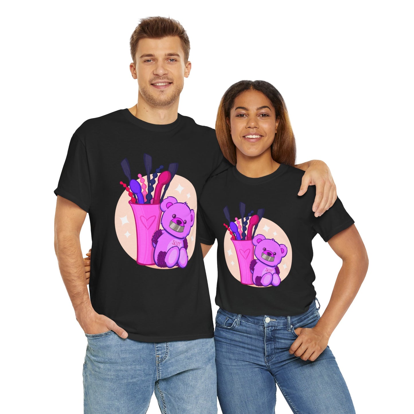 Valentines Bear Unisex Heavy Cotton Tee