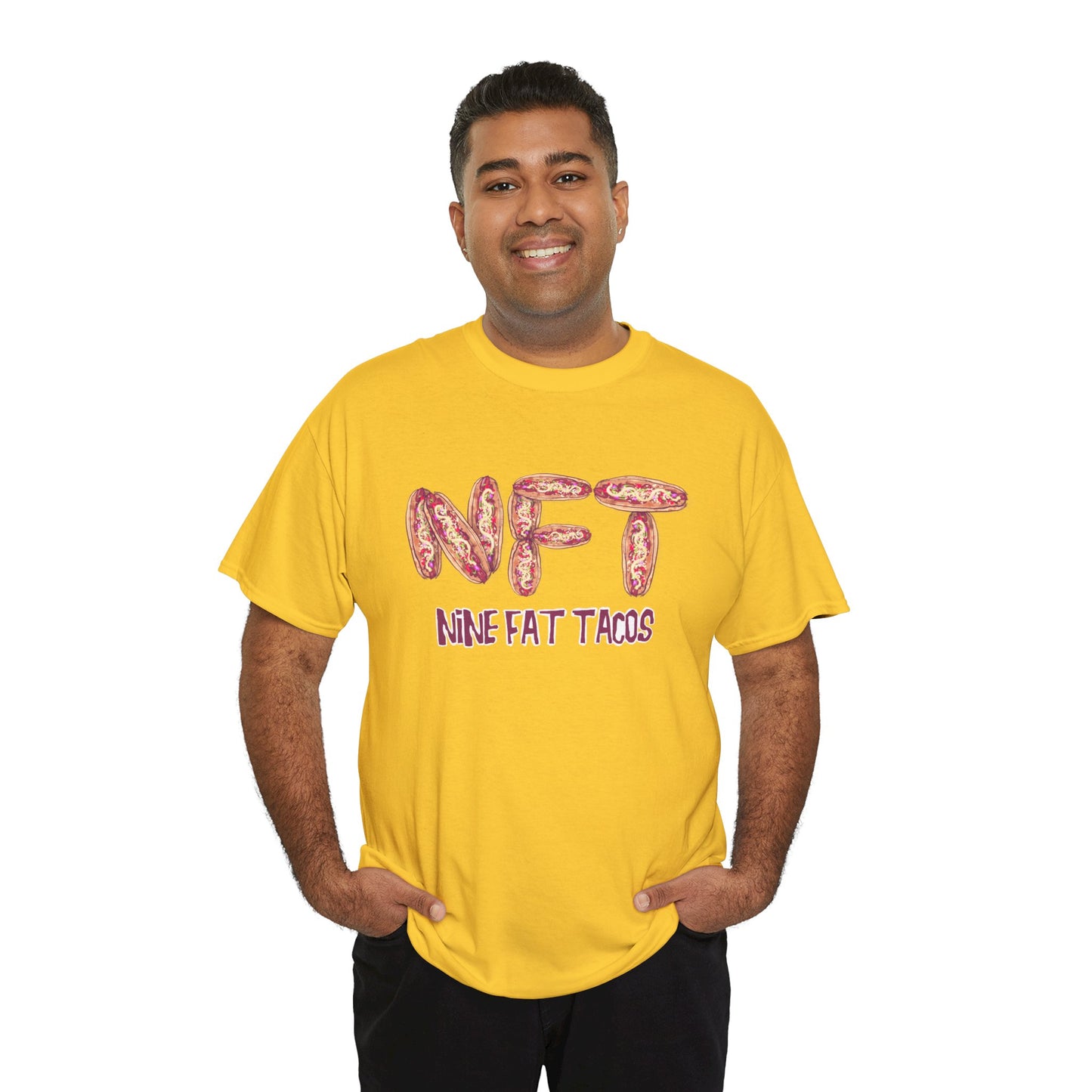 Nine Fat Tacos Unisex Heavy Cotton Tee