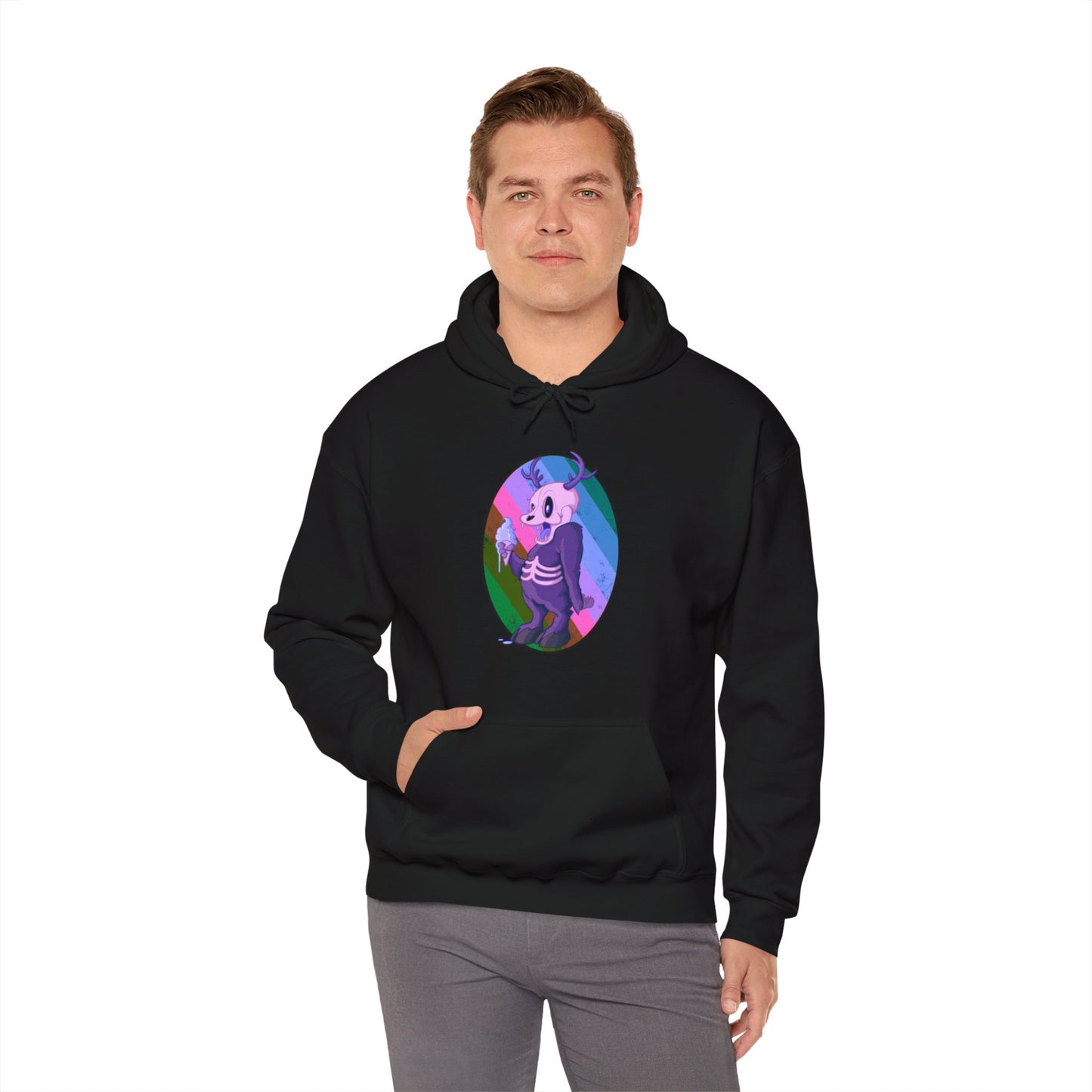 Monster Ice Cream Unisex Heavy Blend Hooded Sweatshirt