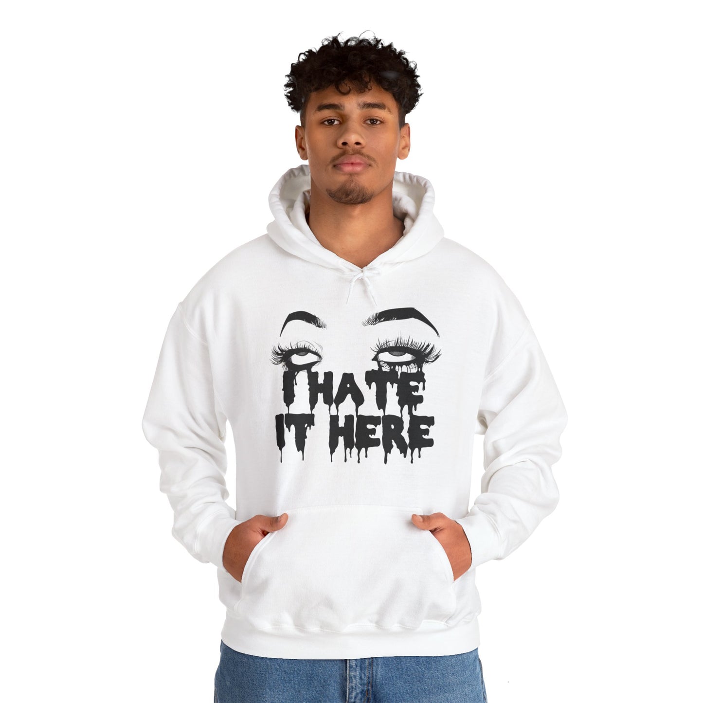 I Hate It Here Unisex Heavy Blend Hooded Sweatshirt