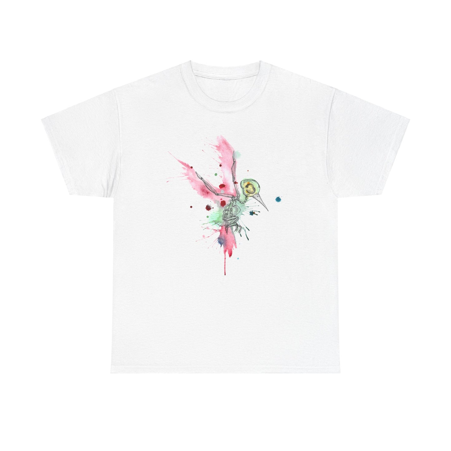Watercolor Hummingbird Unisex Heavy Cotton Tee
