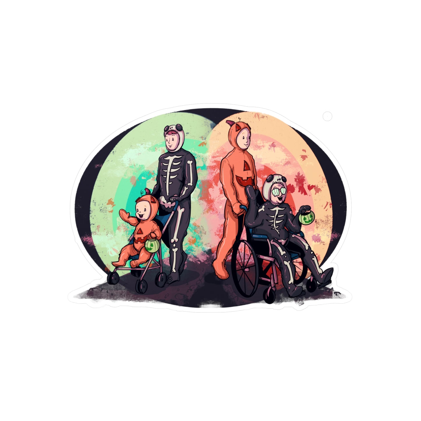 Timeless Halloween Kiss-Cut Vinyl Decal