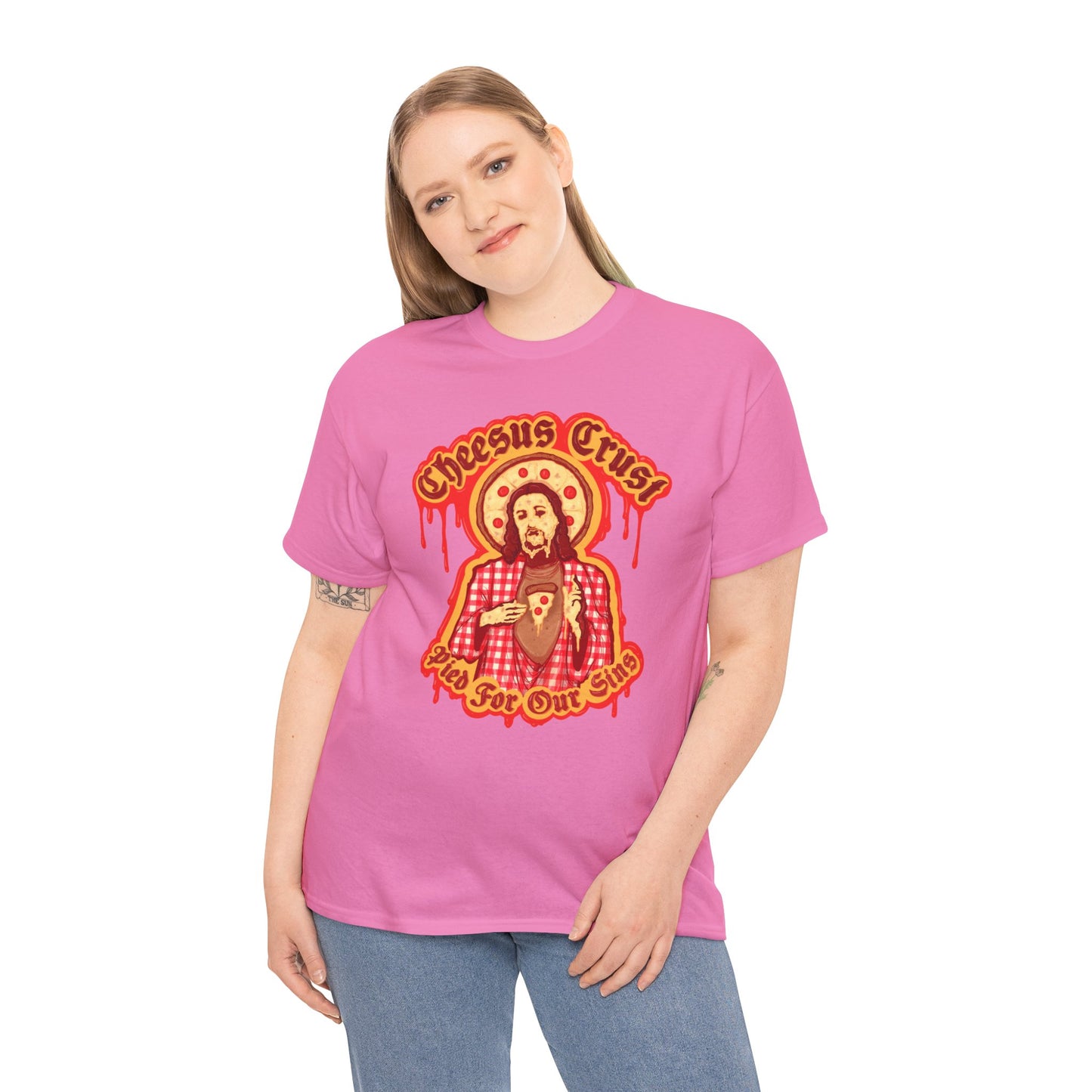 Cheesus Crust Unisex Heavy Cotton Tee