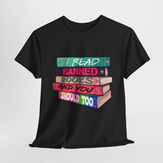 I Read Banned Books Unisex Heavy Cotton Tee