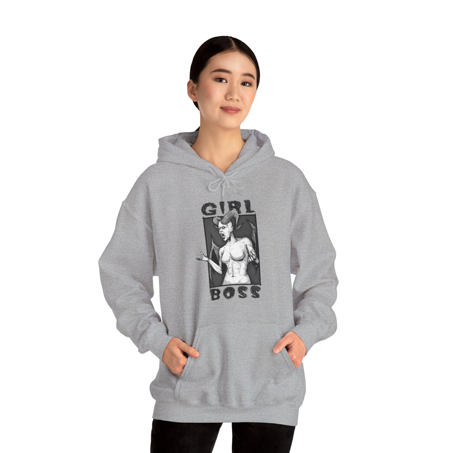 Girl Boss Unisex Heavy Blend Hooded Sweatshirt
