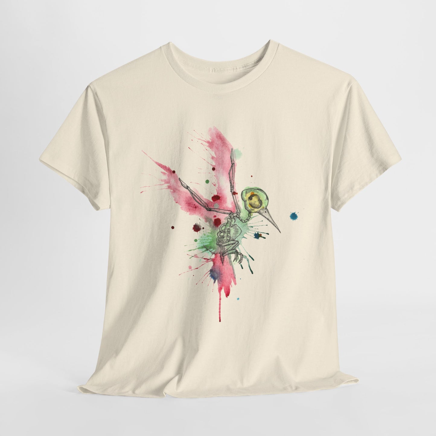 Watercolor Hummingbird Unisex Heavy Cotton Tee