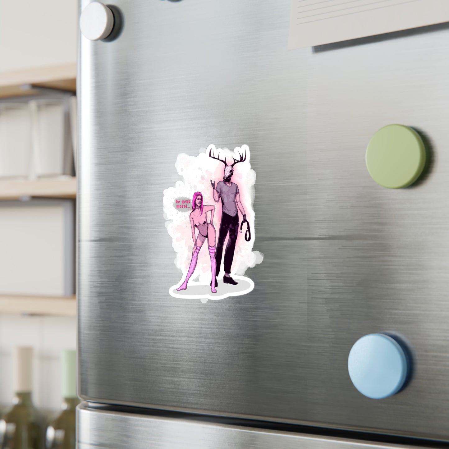 Deer Daddy Series 10: Do Your Worst Kiss-Cut Vinyl Decal