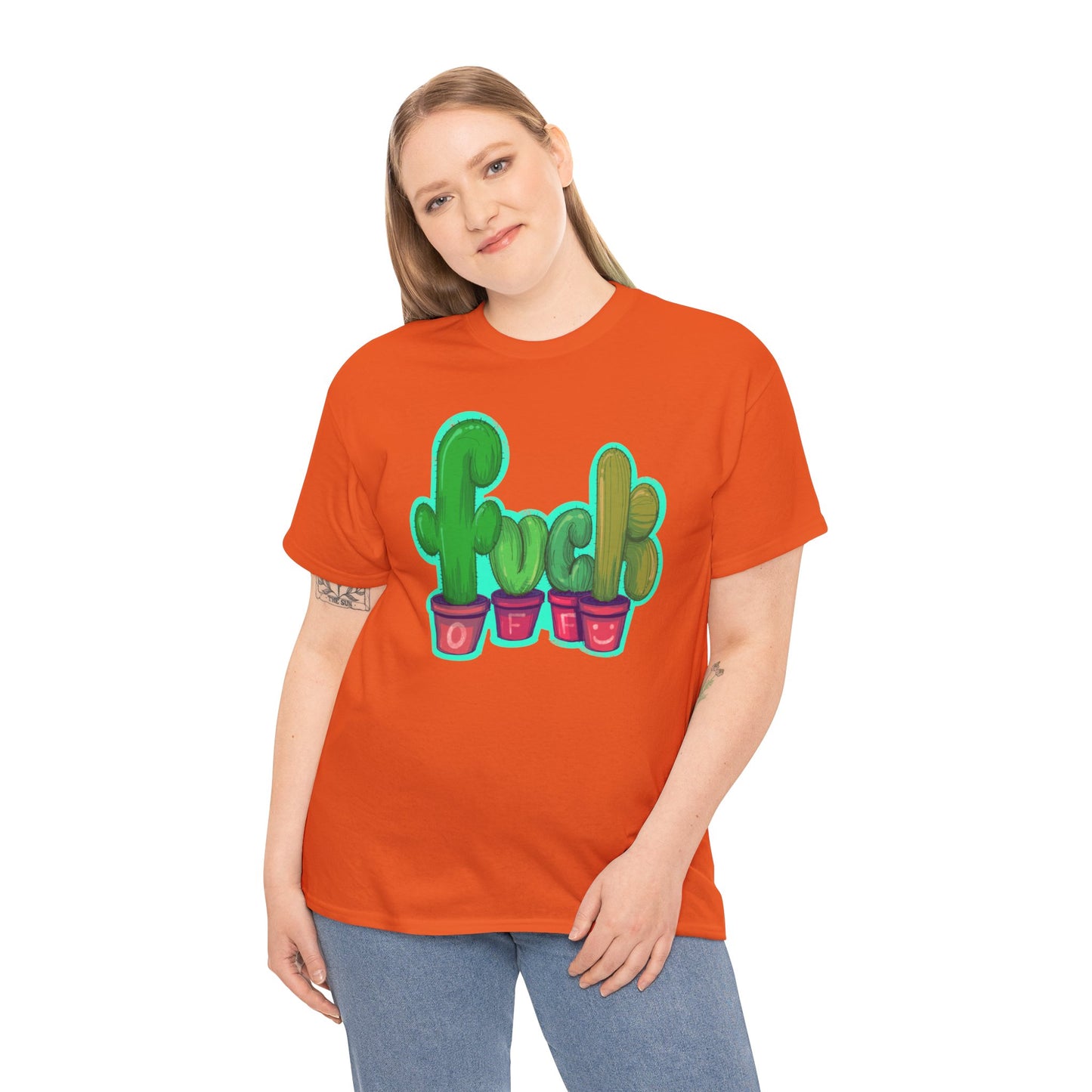 Rude Succulents Unisex Heavy Cotton Tee