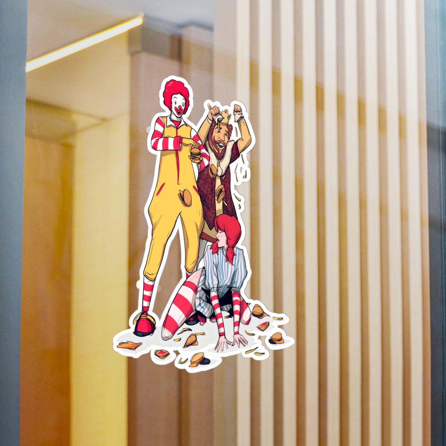 Burgers & Fries Kiss-Cut Vinyl Decal