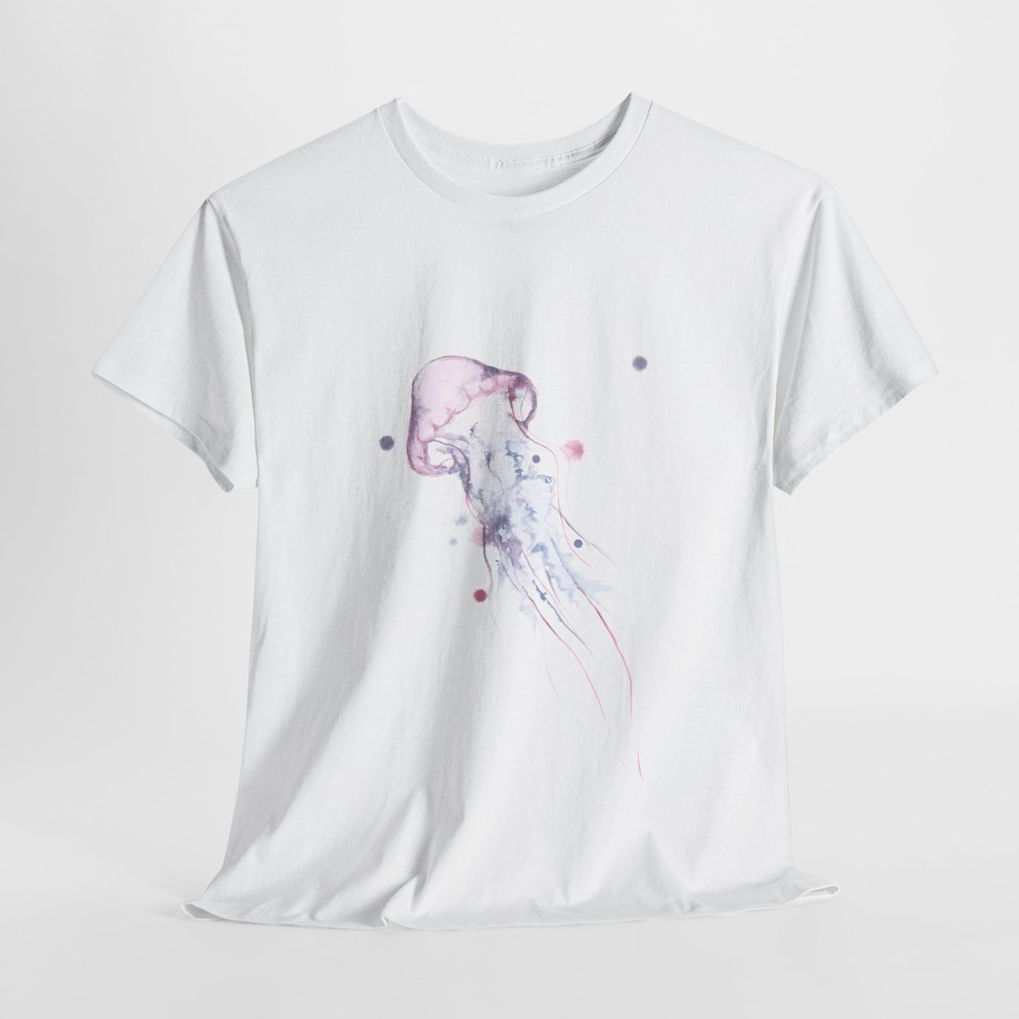 Jellyfish Watercolor Unisex Heavy Cotton Tee