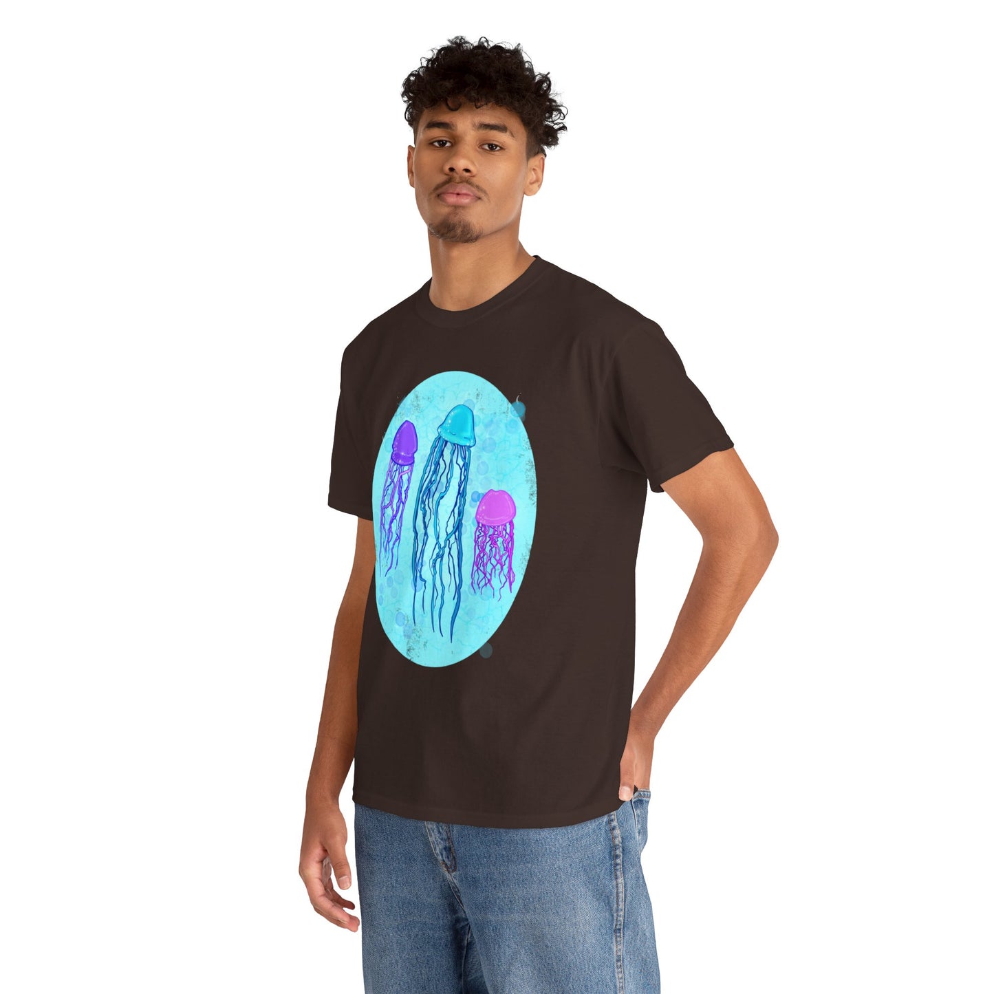 Jellyfish Varieties Unisex Heavy Cotton Tee