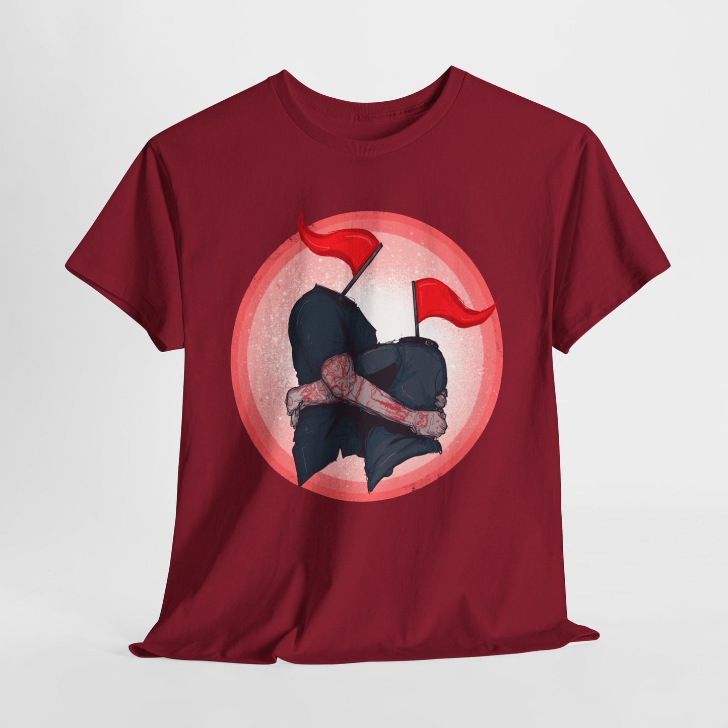 Red Flags Unisex Heavy Cotton Tee