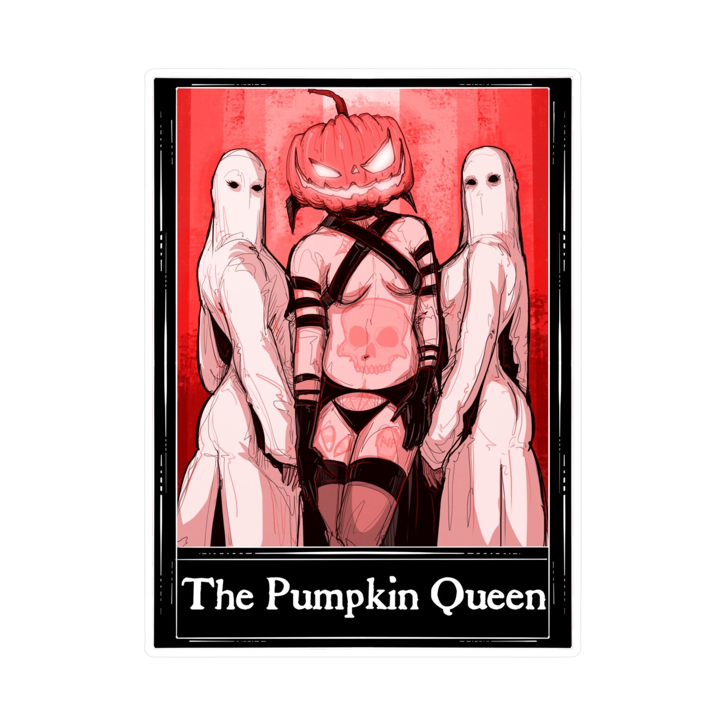 The Pumpkin Queen Tarot Kiss-Cut Vinyl Decal