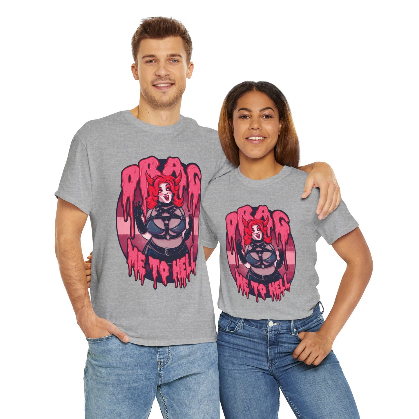 Drag Me To Hell Unisex Heavy Cotton Tee