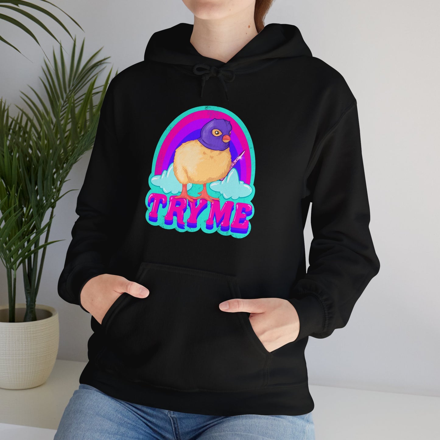 Try Me Unisex Heavy Blend Hooded Sweatshirt